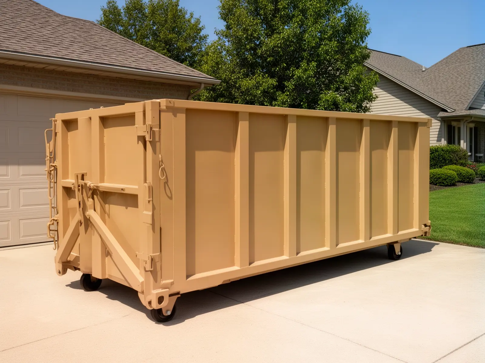 Roll-off dumpster from K & A Dumpster Rental in Fort Worth, TX